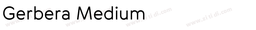 Gerbera Medium字体转换